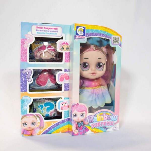 Boneca Rainbow Surprise Cabelo-Loiro