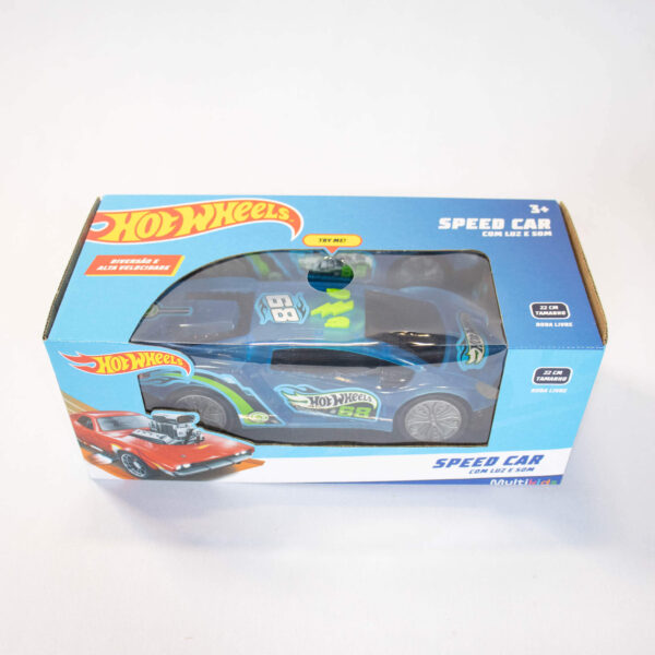 Hot Wheels Speed Car Roda Livre Com Luz e Som-Multikids