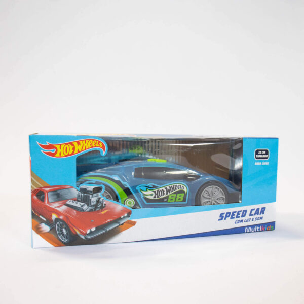 Hot Wheels Speed Car Roda Livre Com Luz e Som Multikids.