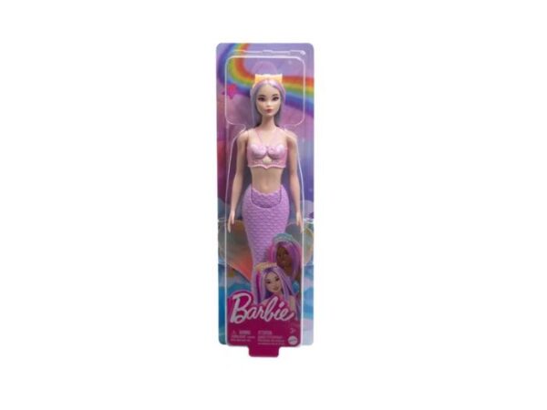 Boneca Barbie Sereia Cauda Lilás Cabelo Lilás Mattel