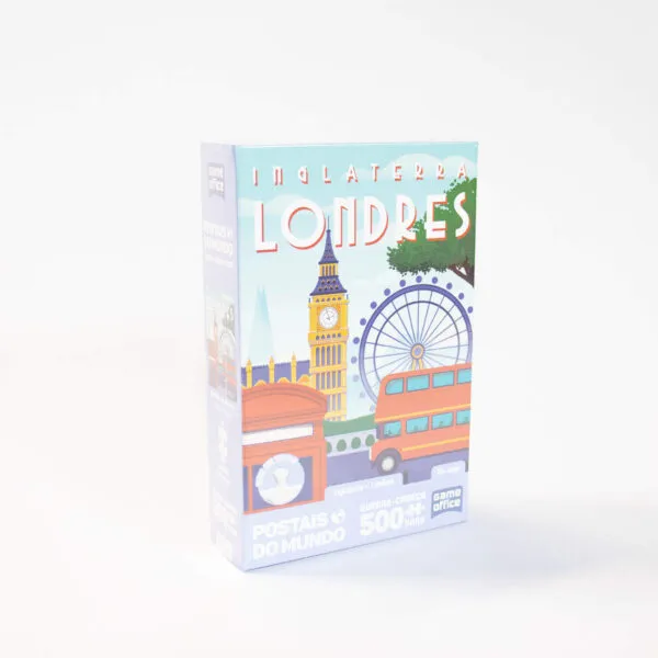 Quebra-cabeça Postais do Mundo: Inglaterra - Londres 500 peças nano Toyster.