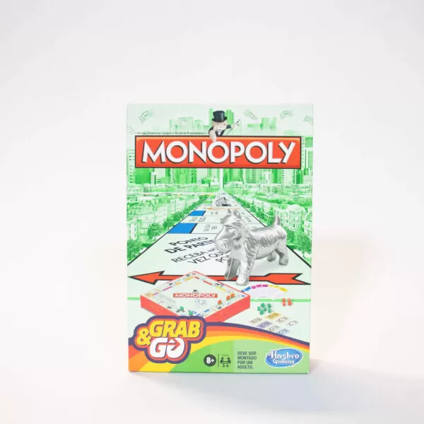 Jogo Monopoly Grab & Go Tabuleiro Banco Imobiliário